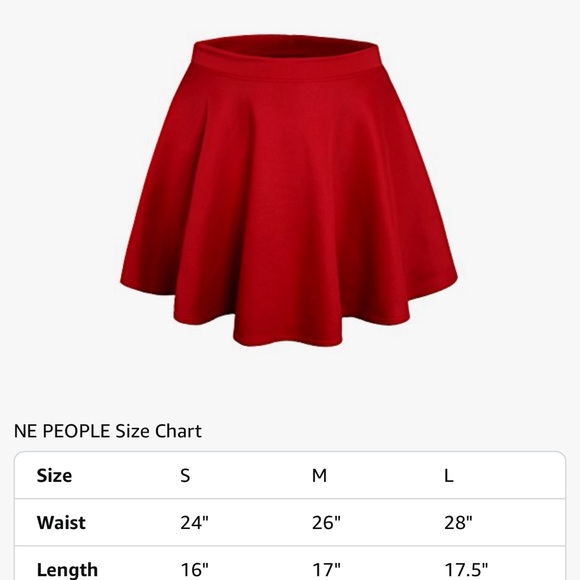 Red Women's Skirt - Picture 2 of 2
